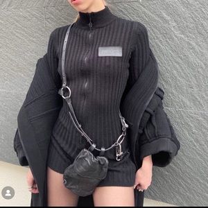 Dolls kill Darker waves black long sleeve romper